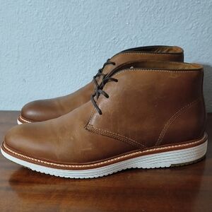 Johnston Murphy Brown Leather Chukka Boots